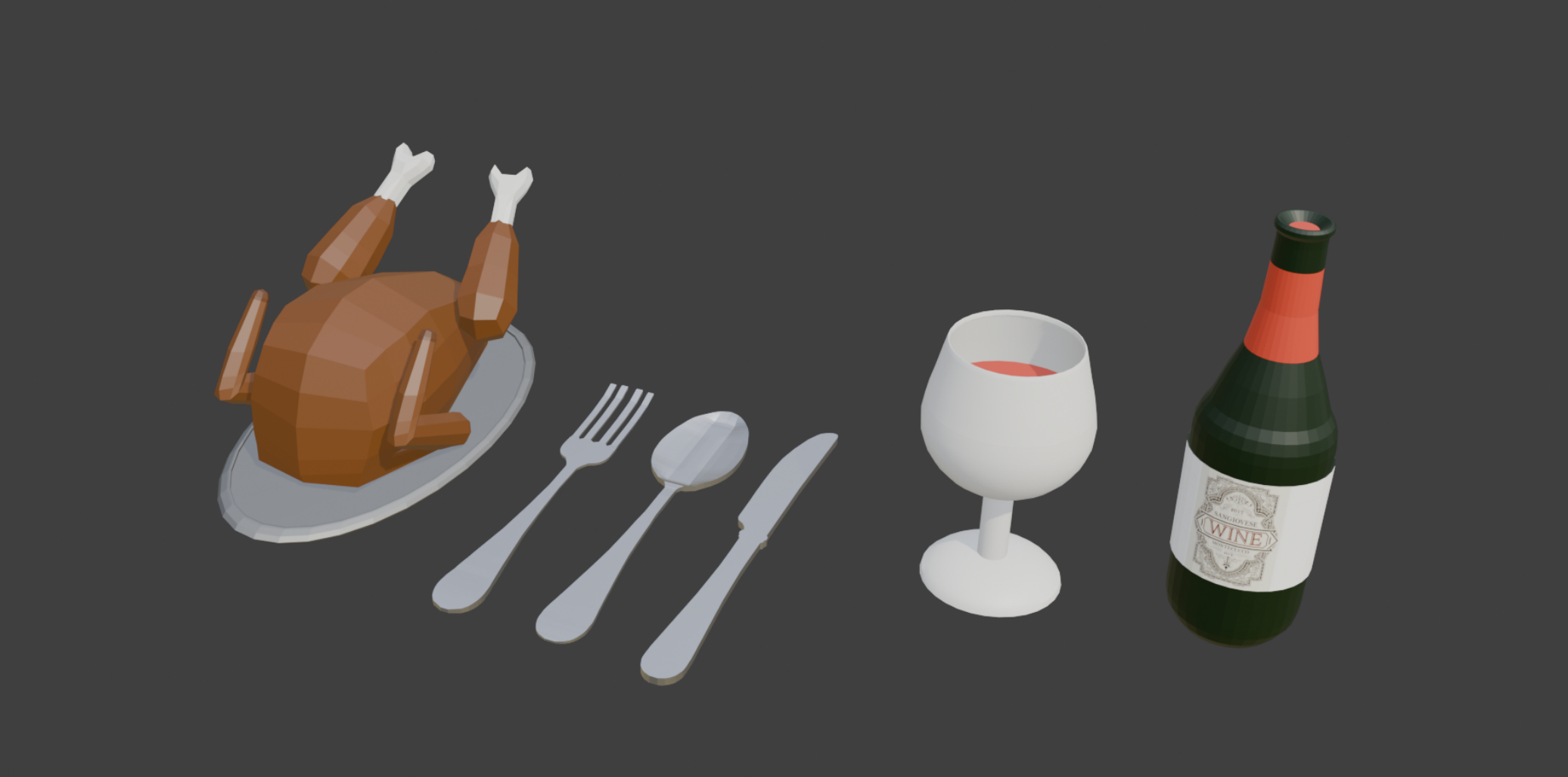 Christmas scene overview